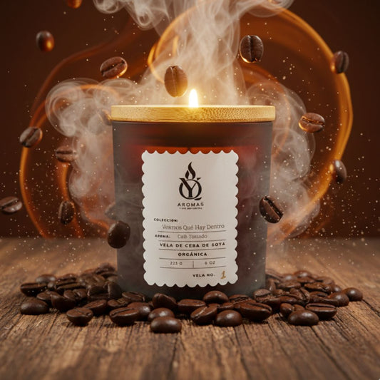 Vela con Aroma a Café Tostado