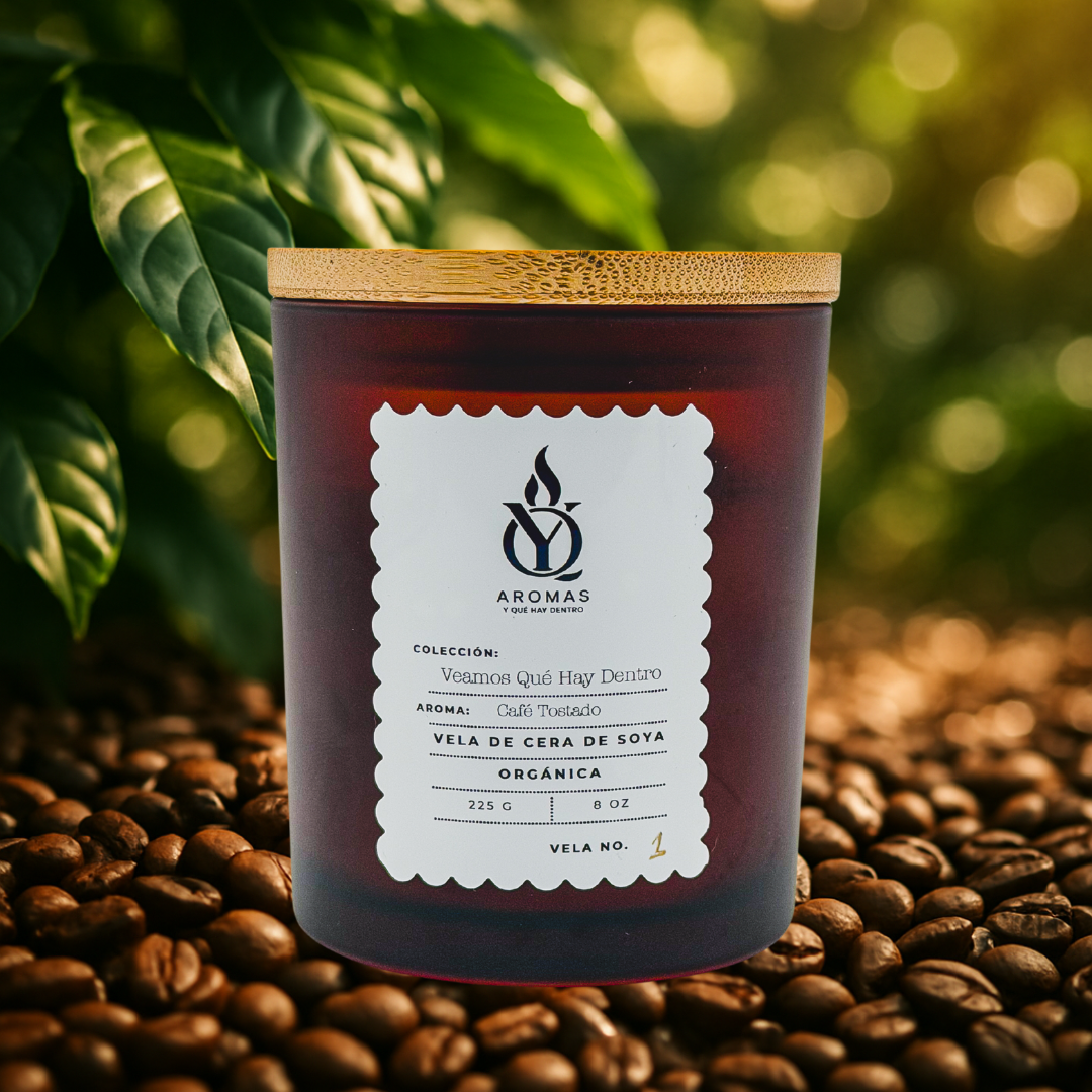 Vela con Aroma a Café Tostado