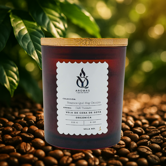 Vela con Aroma a Café Tostado