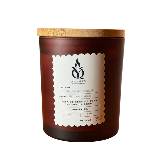 Vela con Aroma Manzana - Canela