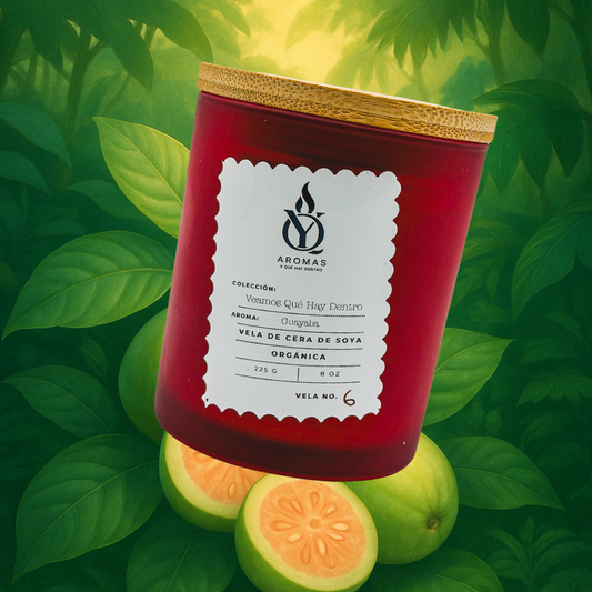 Vela con Aroma a Guayaba