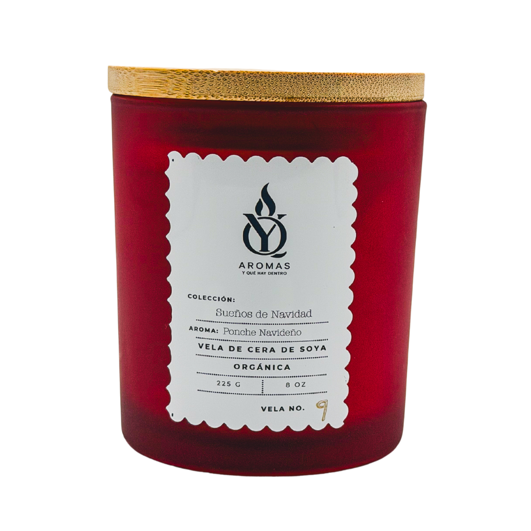 Vela con Aroma Ponche Navideño
